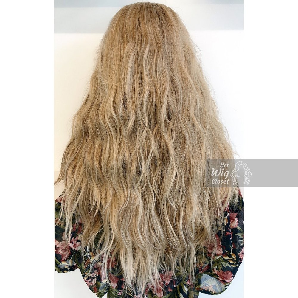 24" Ash Blonde Lace Wig Long Wavy | Power of Ring | Abigail - Picture 12 of 16
